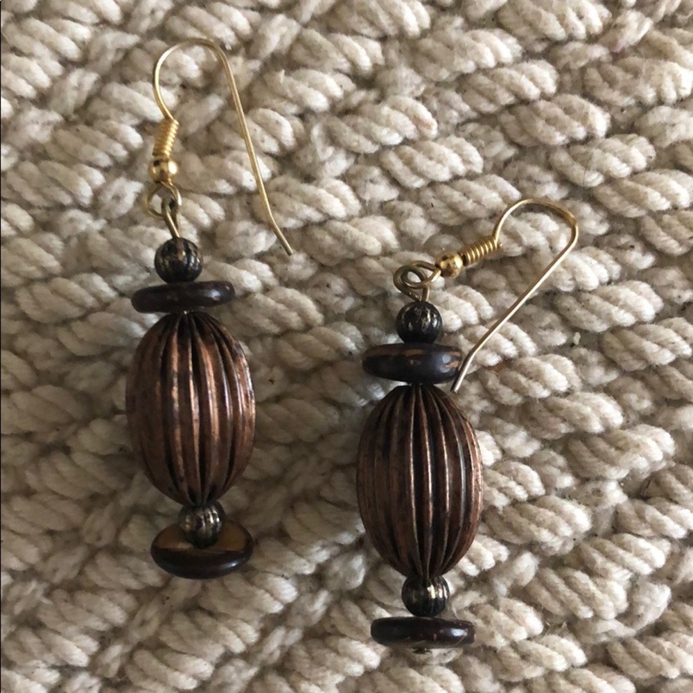 Artistic Beaded Drop Earrings